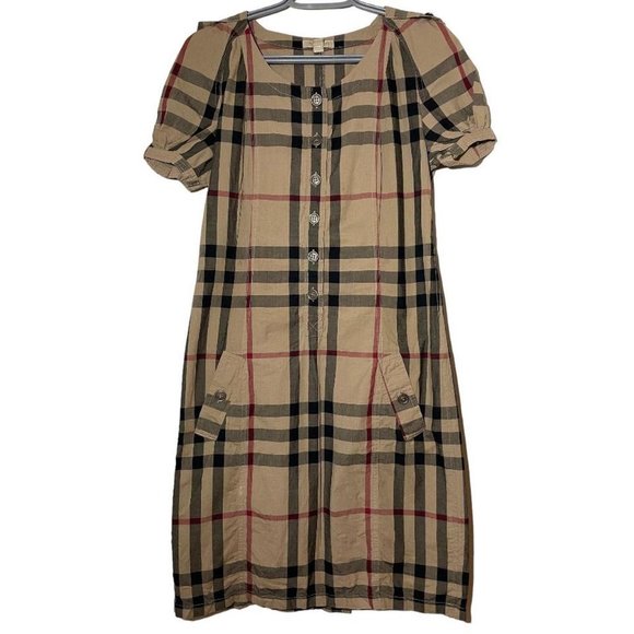 Burberry Dresses & Skirts - Burberry Brith Plaid Print Mini Dress size XL